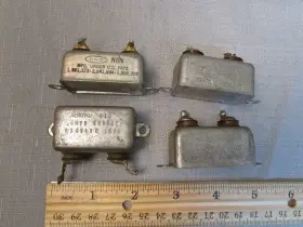 K54j140-1 Industrial Condenser Corp Col-3 Col-26 4 High Voltage Oil Filled Capacitors 0.1 / 0.25 0.5uf 600vdc