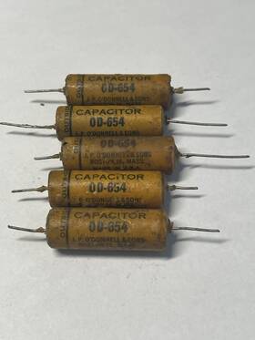 J.p. Odonnell Od-654 5- Vintage J.p. Oft Donnell And Sons .05 Uf 600v Wax Capacitor Guitar Test Rare