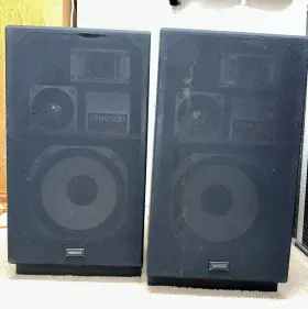 Jl-640w Kenwood Rare Vintage Home Audio Speakers Work