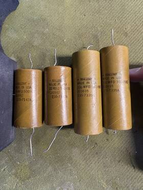 Mallory 235-7142a Vintage Capacitors Electrolytic Capacitor Non-functional
