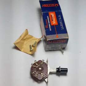 6m24125 Mallory Grigsby 1960s 2 Way Leveling Switch Vintage Old Stock