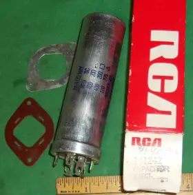 972187-67 Mallory Nos Can Electrolytic Capacitor 400-400-100uf/200-200-275vdc