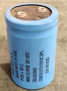 Ce430900 Mallory Cgr 30000 Mfd 15 Vdc Screw Terminal Electrolytic Capacitor Ham
