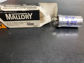 Fp-234 Mallory Precision Electrolytic Can Capacitor 40-40 Mfd 450-450 Vdc