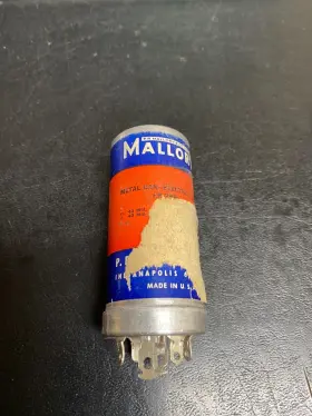 Fp-288 Mallory Metal Can-electrolytic Capacitor 40-40 Mfd 500-500 Vdc
