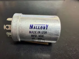 Fp-376.5a Mallory 3 Sect. Electrolytic Can Capacitor Nos 20-20-20 Mfd 450 Vdc