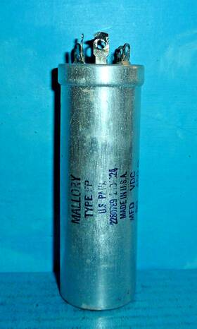 Mallory Fp-378 Electrolytic Can Capacitor 80/40/20uf 450vdc 80/40/20mfd 450v