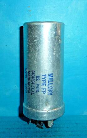 Mallory Fp-444 Type Electrolytic Can Capacitor 20/20/20/20uf 450vdc