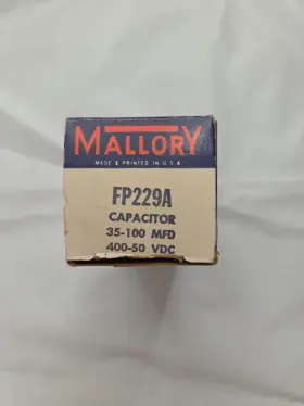 35-100 Mallory Fp229a Nos Electrolytic Capacitor 400-50 Vdc Mfd