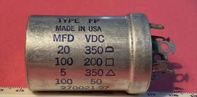 Mallory Fp419.649 Can Capacitor Fp419.649. 350/350/200/50