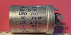 Fp419.649 Mallory Can Capacitor Fp419.649. 350/350/200/50