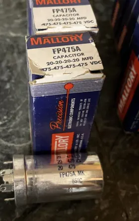 Fp475a Mallory 20 Electrolytic Capacitor
