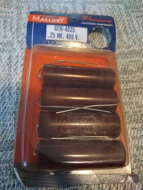 Mallory Gem-4025 Axial Capacitor .25uf 400vdc 4 In The Order