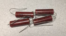 Mallory Gem-6147 4 Nos Vintage .047 Mfd 600v Capacitor Red