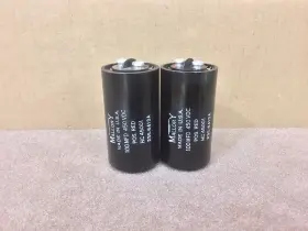 Hc45001 Mallory Capacitor 100 Uf 450v Electrolytic Capacitors Tested Used Pair