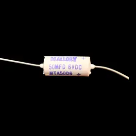 Mta50d6 Mallory 50mfd 6vdc Electrolitic Capacitor S