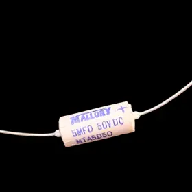 Mta5d50 Mallory 5mfd 50vdc Electrolitic Capacitor S