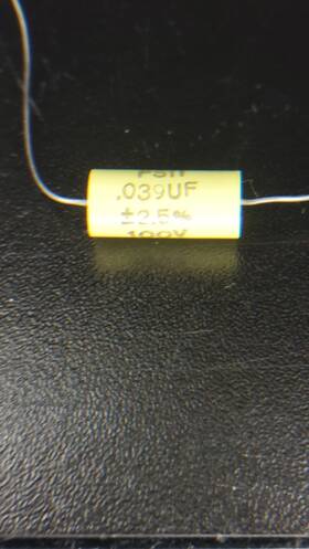 Mallory Ps11-.039 20 Sec 0.039uf 100v Metallized Film Capacitor Nos