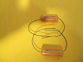 Mallory Pt-625 Quantity 2 Vintage 1950s Plascap Nos Free Shipping