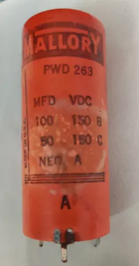 Pwd263 Mallory Nos Vintage Capacitor