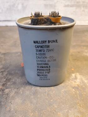Mallory S-10191 30mfd 75vac Capacitor Lincoln Electric Tig 250/250