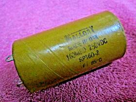 Mallory Sp160-2 Nos Vintage Can Capacitor 160uf 250vdc Insulated