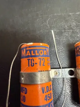 Tc-72 Mallory Paper Capacitors Model Nos 10 Mfd At 450 Vdc