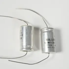 Tc50a Mallory 2 Nos 10mfd 250 Vdc - Capacitors Vintage
