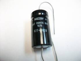 Mallory Tc65 Box Of 14 New 20 Uf. 350 V. Dc. Axial Lead Capacitors