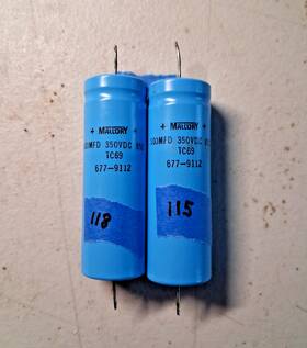 Mallory Tc69 Vintage Marshall Amp Capacitors 1960-70s - 100uf 350vdc 2