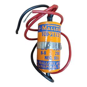 Mallory Tcd-2173 Capacitor 8-8 Mfd 250 Vdc Nos