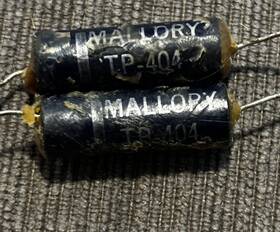 Mallory Tp-404 Rare Blue Guitar Tone Capacitors .001uf 600 V Dc Vintage Tested