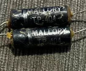 Tp-404 Mallory Rare Blue Guitar Tone Capacitors .001uf 600 V Dc Vintage Tested