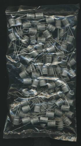 Marcon Ce04w Nos Vtg Bag Of 100 Radial Electrolytic Capacitors 47uf 35 Wv Japan