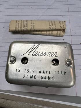 Meissner 15-7512 Vintage Nos Wave Trap 27 Mc 54