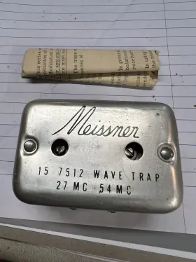 15-7512 Meissner Vintage Nos Wave Trap 27 Mc 54