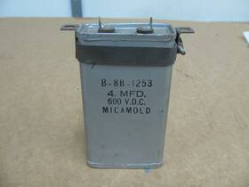 Micamold B-8b-1253 Oil Capacitor 4 Mfd 600 Vdc