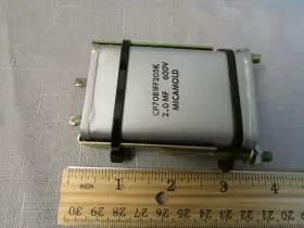 Cp70b1ff205k Micamold Vintage Radio Corp. Capacitor 2.0 Mf 600vdc