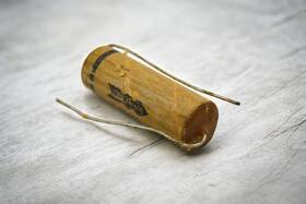 Micamold V-15457-3 Vintage Paper Capacitor .25 Mfd 400vdc Outside Foil 1.8