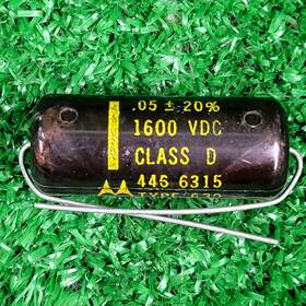 Motorola 445-6315 Vtg .05uf 1600vdc Capacitor Type 630 Class D Guitar Tone Tube Amp Audio