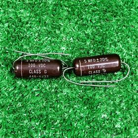 Motorola 446-6232 Lot Of 2 Vintage Capacitor 0.5uf 100v Audio Tube Amp Guitar Tone