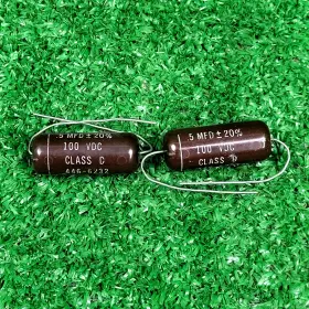 446-6232 Motorola Lot Of 2 Vintage Capacitor 0.5uf 100v Audio Tube Amp Guitar Tone