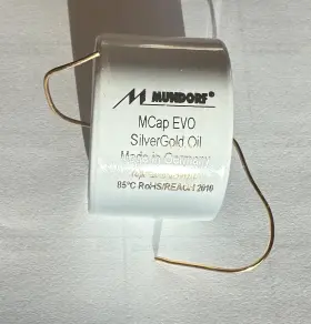 Mesgo-10 Mundorf Mcap Evo Silver-gold Oil Capacitor 10.0uf 10 Uf 450vdc