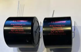 Seo-18 Mundorf Pair Two Mcap 700 Vdc Supreme Evo Alum Oil Capacitor 18.0 Uf 18 Mfd