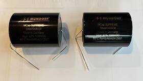 Mundorf Supsgo-10 Two Mcap Supreme Silver Gold Oil Capacitor 10 Uf 10.0 Mfd 1000vdc