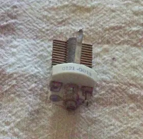 121pf National / Millen 120p Radio Type-asr Trimmer Capacitor With Lock Nut