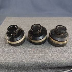 Pacent Resistor 4.0-27 Three Matching 1920s Rheostat Tested 4.0 And 27 Ohms With Off At End