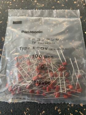 Panasonic Ecqv1h103jl 100 Ecq-v1h103jl .01uf 50v 5% Polyester Capacitors Nos Free Shipping