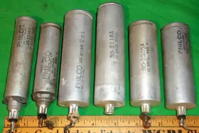 30-2236s Philco 6 Vintage Aluminum Can Filter Capacitors