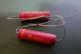 Philco 30-4686-43 2 Ea Vintage .022 Uf 400v Molded Axial Capacitors Usa Made Nos